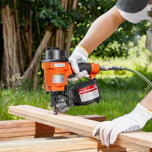 Update CN55 Siding Nailer for 1-Inch up to 2-1/4-Inch Nails | 15 Degree Coil Nail Gun with Bump Firing for Fast Nailing Speed, Coil Nail Gun for Pallets, Siding, Crating, Fencing, Decking in Kuwait