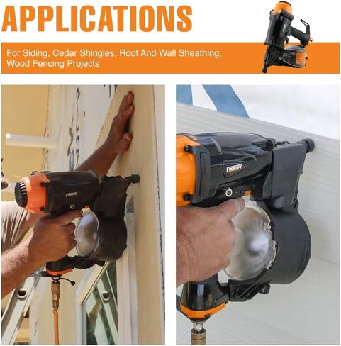 Freeman Pneumatic 15 Degree 2-1/2" Coil Siding Nailer with Adjustable Metal Belt Hook | PCN65 in Kuwait