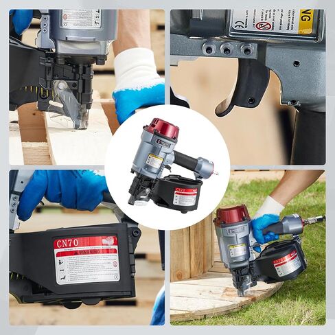 CN70 Air Coil Nailer 15 Degree Siding Nailer | 1-3/4-Inch to 2-3/4-Inch, Fast Shooting, For Wooden Pallet Packing, Wood Fencing in Kuwait