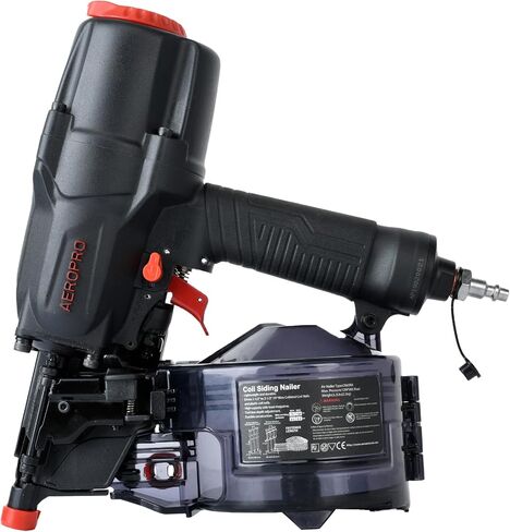 AeroPro CN65Z 0 Degree 1-1/2″ to 2-1/2″ Pneumatic Coil Siding Nailer with Tool-less Depth Adjustment and Side Load, Tilt Bottom Magazine in Kuwait