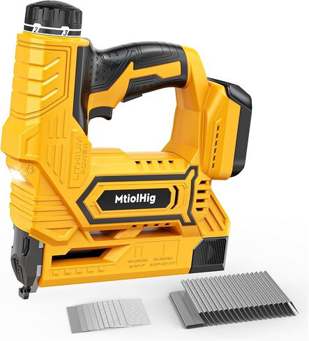 Cordless Brad Nailer Compatible with Dewalt Battery, 5/8 to 1-1/4 Inch 18 Gauge 2-in-1 Nail Gun with 2000 Nails for Wood Carpentry, Tool Only, Brushless, 2 Mode, 5.9LBS in Kuwait