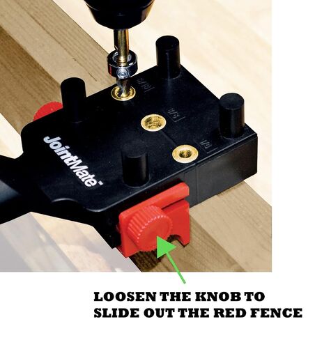 Milescraft 1333 DowelJig Kit - Self-Centering Handheld Dowel Jig with 3 Metal Bushing Sizes (1/4in, 5/16in, 3/8in) - Complete with all Accessories in Kuwait