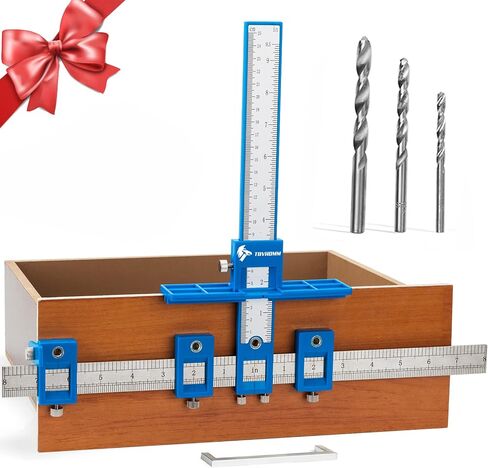 Cabinet Hardware Jig, Punch Locator Drill Guide,Wood Drilling Dowelling Guide for Installation of Handles Knobs on Doors and Drawer, Cabinet Template Tool for Handles and Pulls in Saudi Arabia