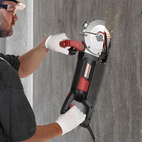 VEVOR Wall Chaser Concrete Cutter 4800W (with 5 X 5" Saw Blades Dustproof and Line Infrared Sighting) for Marble Concrete Granite and Bricks Walls in Kuwait