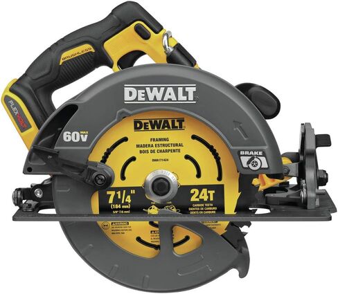 DEWALT FLEXVOLT 60V MAX* Circular Saw with Brake, 7-1/4-Inch, Tool Only (DCS578B) in Kuwait