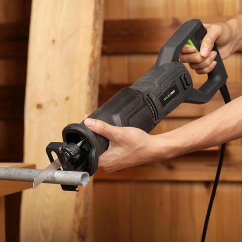 GALAX PRO 120V Reciprocating Saw, 6.0 Amp Corded Electric with 2800RPM | for DIY & Contractor Cutting Wood/Metal/PVC Pipe, Variable Speed, 1-1/8" Stroke Length, 6" Max Cut in Kuwait