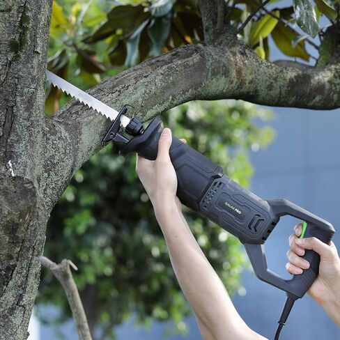 GALAX PRO 120V Reciprocating Saw, 6.0 Amp Corded Electric with 2800RPM | for DIY & Contractor Cutting Wood/Metal/PVC Pipe, Variable Speed, 1-1/8" Stroke Length, 6" Max Cut in Kuwait