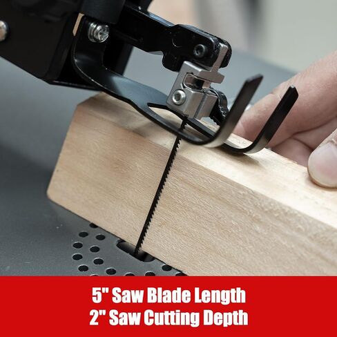 BUCKTOOL 18-Inch Scroll Saw, 1.3A Power Scroll Saws for Woodworking | 550-1600 FPM Blade Speed, Rotating Saw Arm, 15 TPI Pinned and 18 TPI Pinless Blades for Crafting, Fretwork and Bevel Cuts in Kuwait