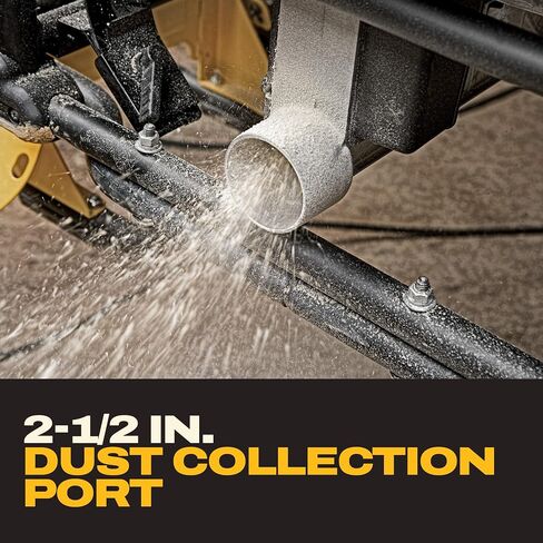 DEWALT Table Saw 10 Inch with Foldable Rolling Table Saw Stand, 15 Amp, 4800 RPM, 32-1/2-Inch Rip Capacity (DWE7491RS) in Kuwait