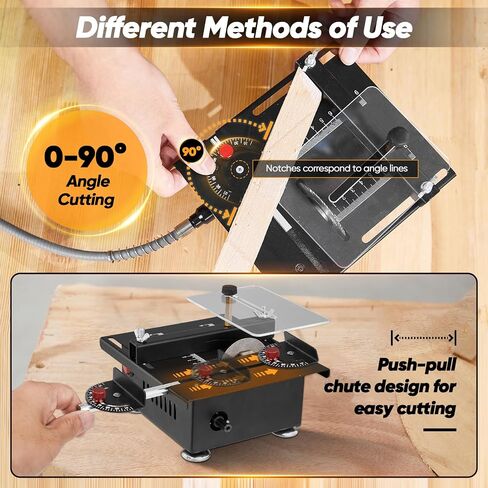 Saker Mini Table Saw,Mini Table Saws for Crafts,7 Levels Speeds & Angle Adjustable with 160+PCS Accessories,Portable Mini Desktop Multi-Functional Saw for Wood Cutting and Plastic Acrylic Cutting in Kuwait