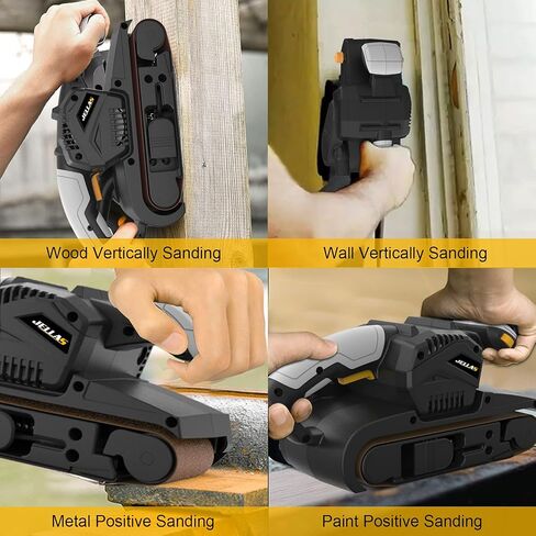 Jellas 3 × 21-Inch Belt Sander with Dust Bag, 7Amp Sander Machine with Variable-speed Control, 2 in 1 Vacuum Adapters, 10Feet (3 meters) Length Power Cord in Kuwait