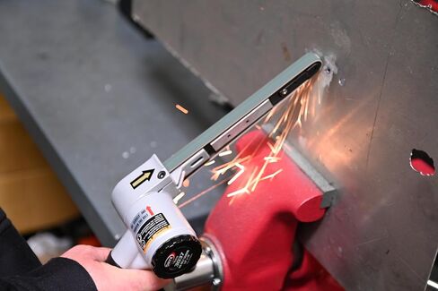 Astro Pneumatic 3037 Air Belt Sander (1/2" x 18") with 3pc Belts (#36, #40 & #60) in Kuwait
