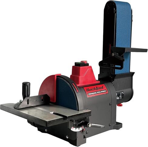 BUCKTOOL Pro 1HP Bench Belt Sander for Metal Working, 4 x 36 in Belt and 8 in Disc Sander with 1HP Direct-drive Motor, Benchtop for Metalworking, BD4801-M | Belt Disc Sander with Direct Drive,2161FPM,3450RPM,Knife Grinding Jig,Removable Dust Port,Quick Be in Kuwait