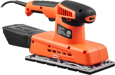 VEVOR Sheet Sander, 1/2 Sheet 2.5A Electric Sander for Woodworking, Max. 12000RPM Variable Speed Sheet Finishing Sander with Sandpaper and Dust Box for Wood Polishing Sanding in Kuwait