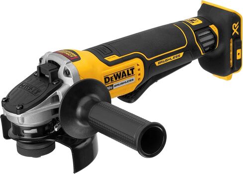 DEWALT 20V MAX* Angle Grinder Tool Cordless Brushless, 4 1/2 Inch, with Paddle Switch and Kickback Brake, Tool Only (DCG413B) | 9000 Rpm, Paddle Switch with Kickback Brake, Includes Side Handle and Guard, Battery and Charger Sold Separately in Kuwait