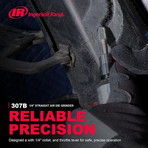 Ingersoll Rand 307B 1/4" Collet Air Die Grinder with Max Free Speed Up to 28,000 RPM | Max free speed up to 28,000 rpm, ideal for grinding, cutting, and polishing in tight or hard-to-reach spaces in Kuwait