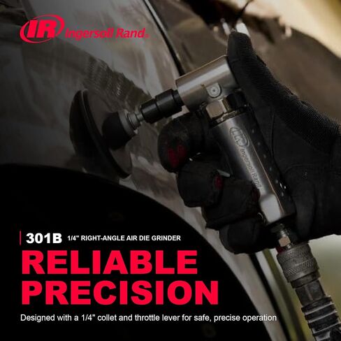 Ingersoll Rand 301B 1/4" Collet Air Die Grinder | Max free speed up to 21,000 rpm, ideal for grinding, cutting, and polishing in tight or hard-to-reach spaces in Kuwait
