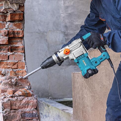 Berserker 1-9/16" SDS-Max Heavy Duty Rotary Hammer Drill for Concrete 42M | 1600W 13 Amp 3 Functions 16 lb. Corded Electric Variable-Speed Safety Clutch Vibration Control Demolition Rotomartillo in Kuwait