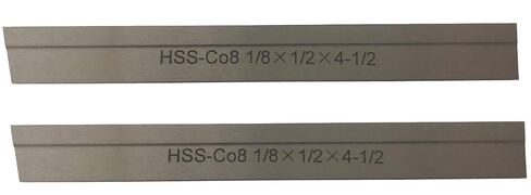 Set of 2 8% Cobalt 1/8" x 1/2" x 4-1/2" for Lathe Parting Cut off Blade Parallel Tyle in Kuwait