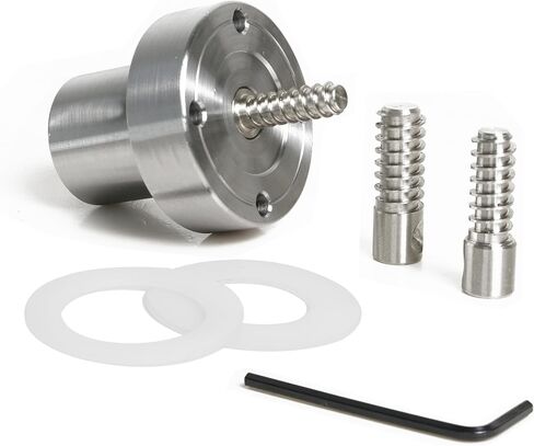 4" Faceplate with 1"x8TPI Thread, with Two Nylon Washers for Woodturning Lathe,12 Mounting Holes. in Saudi Arabia