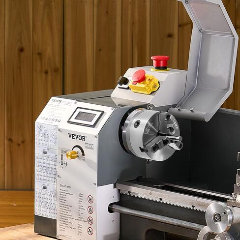 VEVOR 3-Jaw Lathe Chuck, 6 Inch (160 mm), Self-Centering Chuck with 1 1/2 in-8 Threaded Backing Plate, 0.12-5.71 in (3-145 mm) Clamping Range with T-wrench Screws, HT300 Material, for Wood Metal Lathe in Kuwait