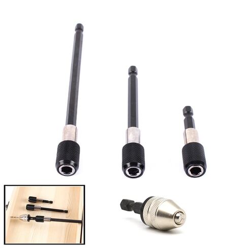 3-Piece Magnetic Bit Holder Extension Set, Quick Release Universal Impact Drill Adapter for Home DIY Projects in Kuwait