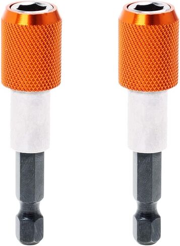 Magnetic Drill Bit Holder 2PCS 1/4" Quick Change Drill Adapter | Strong Magnetic Hold, Quick Bit Changes, Hex Shank, Converts Drills for Screwdriver Bits and Sockets, ideal for Impact Driver in Kuwait