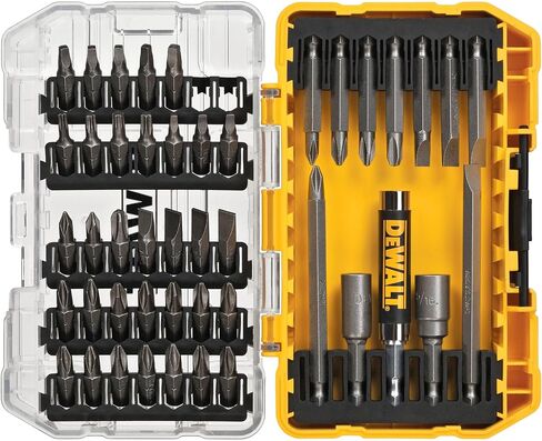 DEWALT Screwdriver Bit Set with Tough Case, 45-Piece (DW2166), Grey/Silver Screwdriving Set with Tough Case in Kuwait