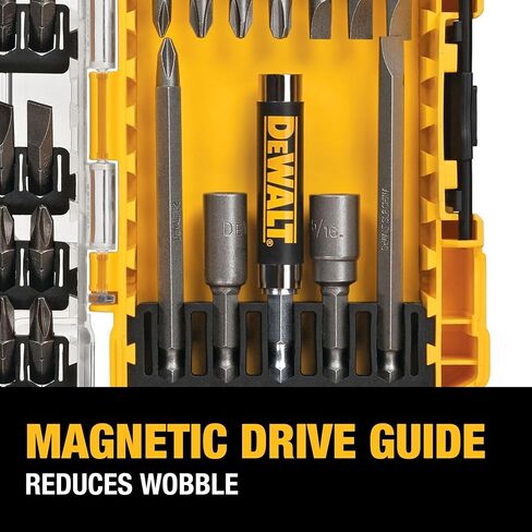 DEWALT Screwdriver Bit Set with Tough Case, 45-Piece (DW2166), Grey/Silver Screwdriving Set with Tough Case in Kuwait