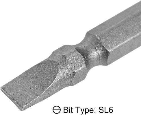 uxcell 2 Pcs PH2/SL6 Magnetic Double Ended Screwdriver Bits, 1/4 Inch Hex Shank 2.56-inch Length S2 Power Tool in Kuwait