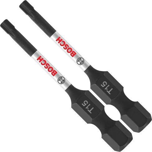 BOSCH ITT15202 2-Pack 2 In. Torx #15 Impact Tough Screwdriving Power Bits in Kuwait