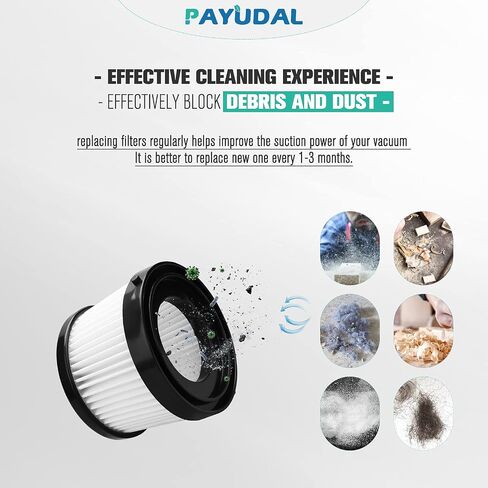 4 Packs DCV501HB DCV5011H Replacement HEPA Filters. Compatible With DEWALT 20V Vacuum Cordless Handheld Vacuum Filter. Compared To Part DCV5011H DCV501HB Filter, with 8 Pack Foam Sleeve Filters in Kuwait
