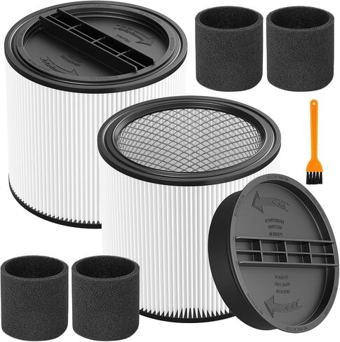 90304 Replacement Filter Fit for Shop-Vac 90304 90350 90333 Replacement | for Most Wet/Dry Vacuum Cleaners 5 Gallon and Above, Compare to Part No.90304, 90585 (2+2+4+1) in Kuwait