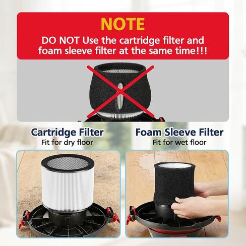 90304 Replacement Filter Fit for Shop-Vac 90304 90350 90333 Replacement | for Most Wet/Dry Vacuum Cleaners 5 Gallon and Above, Compare to Part No.90304, 90585 (2+2+4+1) in Kuwait