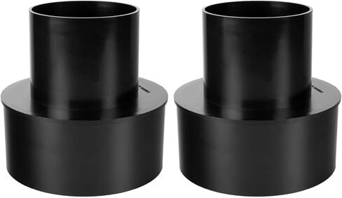 POWERTEC 70277 Dust Collection Reducer, 6-Inch OD to 4-inch OD, Black in Kuwait
