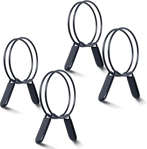 POWERTEC 4 Inch Double Loop Hose Clamps for Collection Hose and Dryer Vent, Quick Release Spring Clamps for Dust Collector and Fittings, 4 pack (70195-P2) in Kuwait
