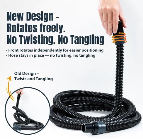 POWERTEC 70347 10 Ft. Dust Collection Hose Kit with 5 Fittings for Woodworking Power Tools Home and Wet/Dry Shop Vacuums in Kuwait
