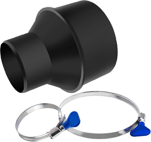 POWERTEC 70136 4" to 2-1/2" Cone Reducer, Dust Collection Fittings for Dust Collection Hose to Hose Connection in Kuwait