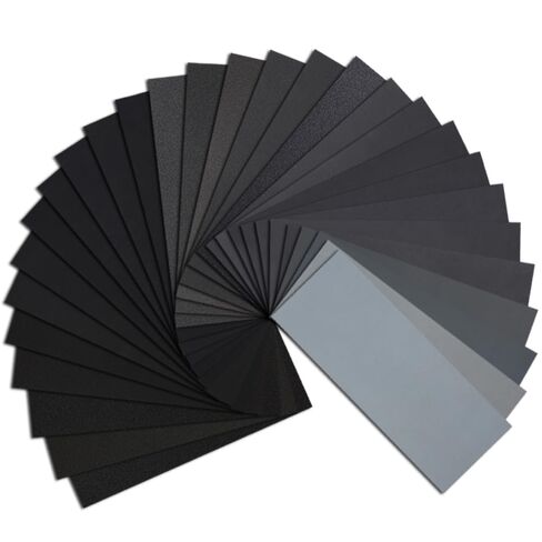 45PCS Sandpaper,Atosun Premium Wet Dry Waterproof Sand Paper, 120 to 5000 Assorted Grit Sanding Paper for Wood Furniture Finishing, Metal Sanding and Automotive Polishing, 9 x 3.6 Inches.(Atosun) in Kuwait