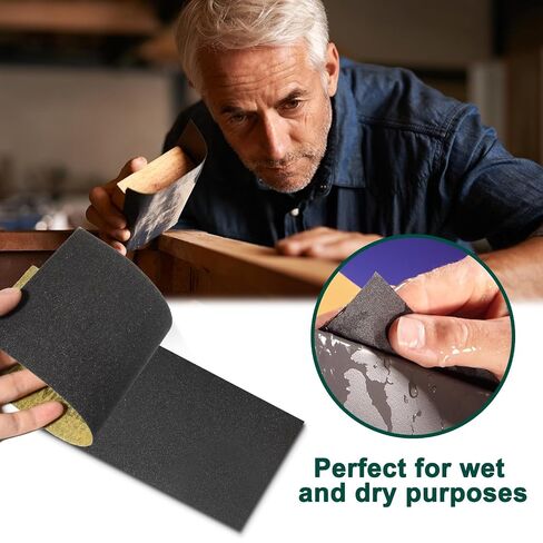 24PCS Sandpaper Assortment 12 Grits Wet Dry Sandpaper Sheets,Silicon Carbide Sanding Paper 120 to 3000 Grit Fine Sandpapers and Coarse Sand Paper for Metal, Wood Furniture and Automotive (9x3.6 Inch) in Kuwait