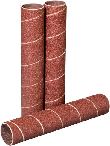 POWERTEC 11240 4.5 Inch Sanding Sleeves for Spindle Sander in 6 Sizes with Assorted Grits 80, 120, 240 | Aluminum Oxide Sandpaper Sanding Sleeve Assortment in Dia. 1/2, 3/4, 1, 1-1/2, 2 & 3-18 PK in Kuwait