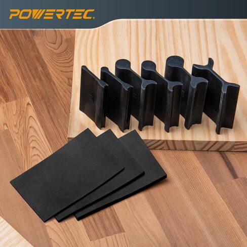 POWERTEC 71441 Flexible Contour Sanding Grips Set w/ 3 Flexible Foam Pads and 6 Profile Grips for Sanding Convex and Concave Profiles in Kuwait