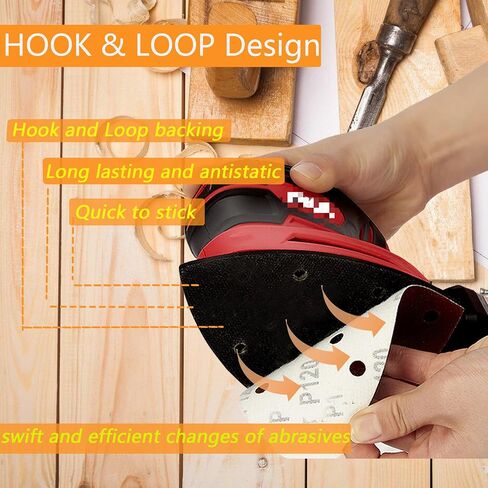 2pcs Mouse Detail Sanding Interface Pad 140mm*90mm 5 Holes Foam Interface Mouse Sander Sandpaper Backing Pad in Kuwait