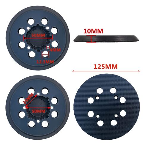 2 Pack Hook and Loop 5 Inch 8 Hole Replacement Sander Pad for CMCW220B & CMEW231 Random Orbit Sander in Kuwait