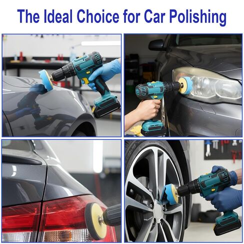 137Pcs 3 Inch Sanding Disc Polishing Kit, Headlight Restoration Kit | 60-10000 Grit Wet Dry Hook & Loop Sandpapers, Wool Sponge Polishing Pads for Drill Rotary Tools Car Wood Metal Resin Glass in Kuwait