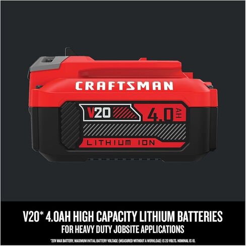 CRAFTSMAN V20 4Ah Lithium Ion Power Tool Battery 2-Pack (CMCB204-2) in Kuwait