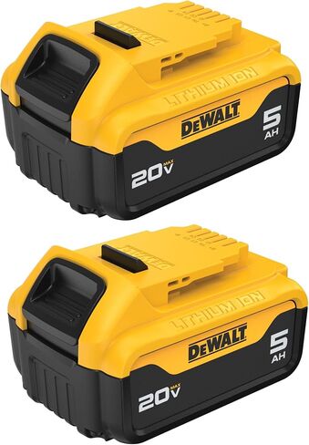 DEWALT 20V MAX 5 Ah Lithium Ion Battery 2-Pack (DCB205-2) in Kuwait