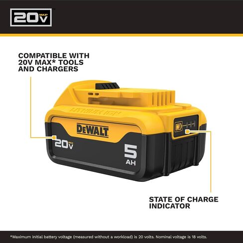 DEWALT 20V MAX 5 Ah Lithium Ion Battery 2-Pack (DCB205-2) in Saudi Arabia