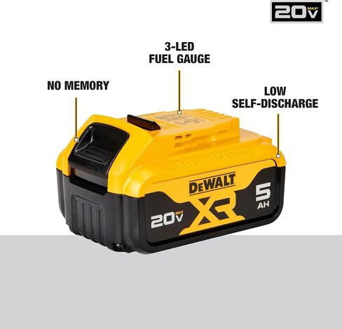 DEWALT 20V MAX 5 Ah Lithium Ion Battery 2-Pack (DCB205-2) in Saudi Arabia