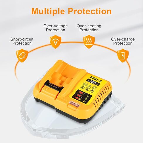 Lenoya DCB112 12V/20V Battery Charger Compatible with Dewalt 12V/20V Max Battery DCB202 DCB203 DCB125 DCB127 in Kuwait
